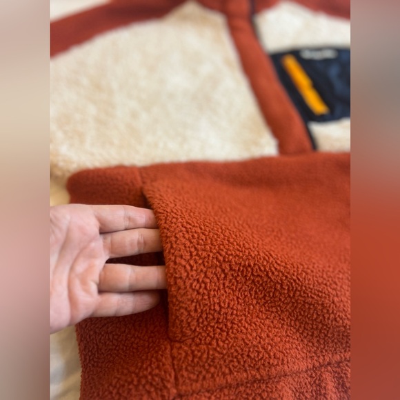 Columbia Lodge Sherpa Fleece Retro Outdoor Cozy Soft Pullover Sweatshirt Medium - Picture 8 of 16